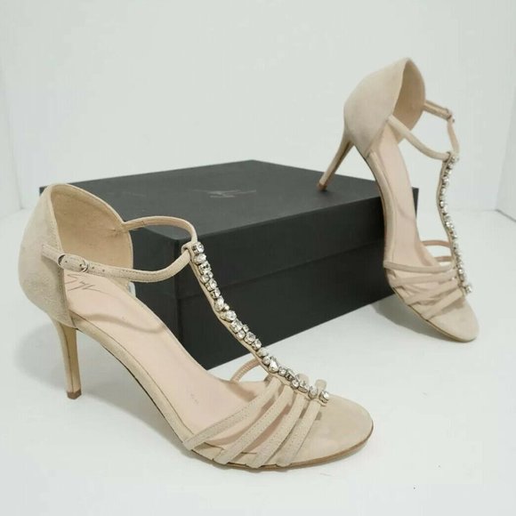 Giuseppe Zanotti Crystal Embellished Heel Sandals - Picture 2 of 12